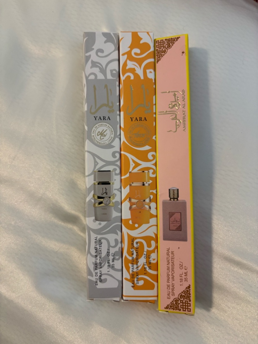 Yara Women Eau de Parfum Spray - Pink, Orange, Gray